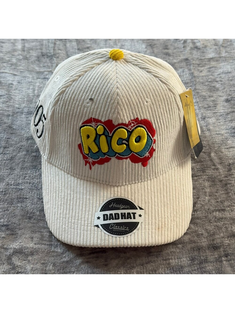Headgear Classics Rico Paid In Full Corduroy Dad Hat Men's OS White